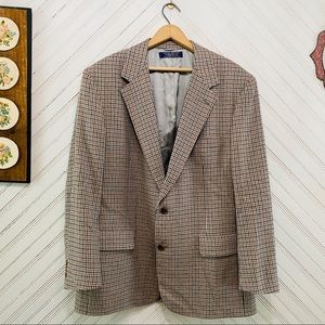 Brooks Brothers Houndstooth Wool Blazer